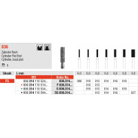 Diamond 836 - csomag 5 db fekete extra durva, FG, ábra 110 mm-es lapos henger, 6, az ISO 014 Diamond 836 - csomag 5 db fekete extra durva, FG, ábra 110 mm-es lapos henger, 6, az ISO 014