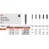 Diamanten 837, gyémántcsiszoló, ISO 016 standard, FG, 5 darab