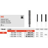 Diamanten 842 Packung 5 Diamanten, fekete ISO 014, FG