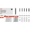 Diamond 879 - csomag 5 darab piros finom, FG, ábra 290 Torpedo hengeres, 10 mm-es, az ISO 016 Diamond 879 - csomag 5 darab piros finom, FG, ábra 290 Torpedo hengeres, 10 mm-es, az ISO 016