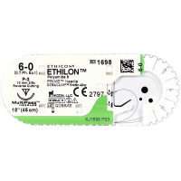ETHILON - 36 darabos csomag, fekete, 45 cm, PS2 PRIME, USP 5-0, Stärke 1 - 1666H
