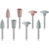 EVE ECOCERAM - Packung 100 Stück hellgrau grob, RA, Figur Kelch, 7 x 10 mm
