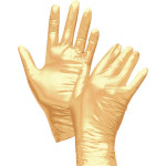 FANCY GOLD - Packung 100 Stück puderfrei, gold, S - 7512