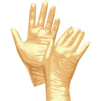 FANCY GOLD - Packung 100 Stück puderfrei, gold, L - 7514