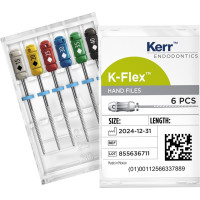 K-Flex (25 mm) (ISO 15), K-reszelő (kézzel), Fogantyú - műanyag ISO 15 ISO színkódolt, Nemesacél, 25 mm, 6 darab