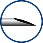 MIRAJECT® LUER - 100 darabos csomag, piros, G25 Ø 0,5 x 23mm - 254211