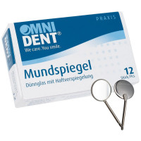 Mundspiegel - 12 darabos csomag, Rhodium Nr. 3 plan 20 mm - 47658
