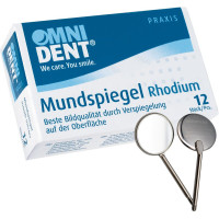 Mundspiegel - 12 darabos csomag, Rhodium Nr. 4 plan 22 mm - 70895