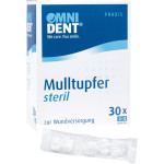 Omni Mulltupfer steril - Packung 30 Stück Erbse