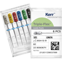 Triple-Flex Feile - Packung 6 Stück 21 mm gelb, ISO 020