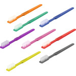 UNIBRUSH egyszeri fogkefék - Box rendezve 100 db színes