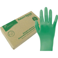 smart nature gloves Nitrilhandschuhe - Muster 1 Paar puderfrei, grün, L - 216814